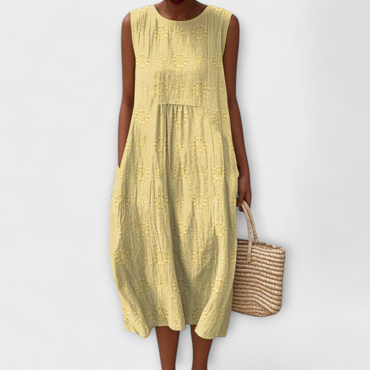 Evelyn - Breezy Sleeveless Midi Dress