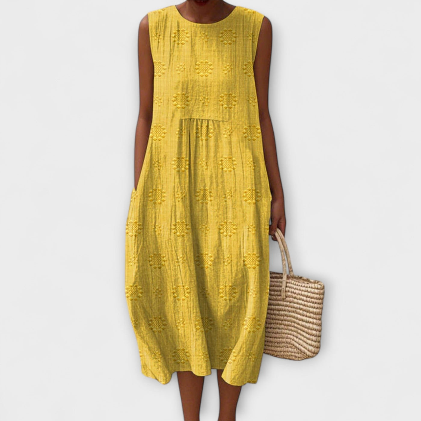 Evelyn - Breezy Sleeveless Midi Dress