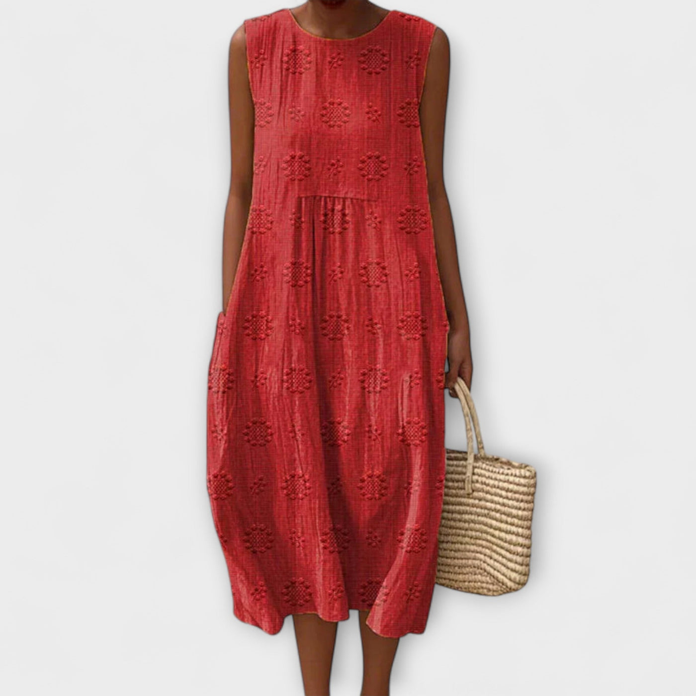 Evelyn - Breezy Sleeveless Midi Dress