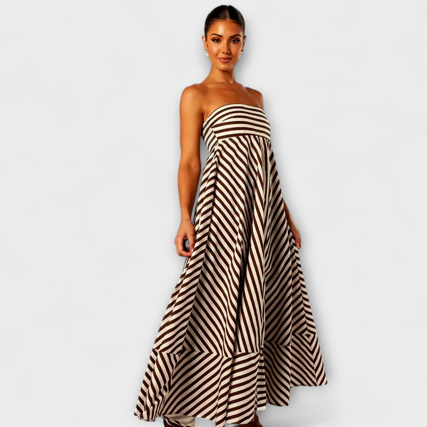 Nocturnal Charm Ruffle Maxi Dress