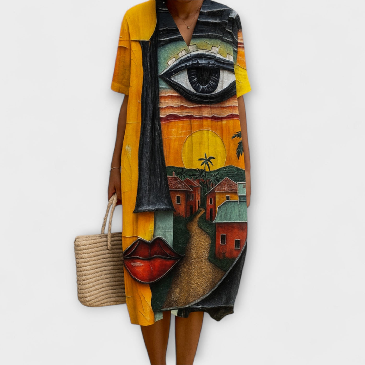 Emma - Cotton Dress Inspired by Artists