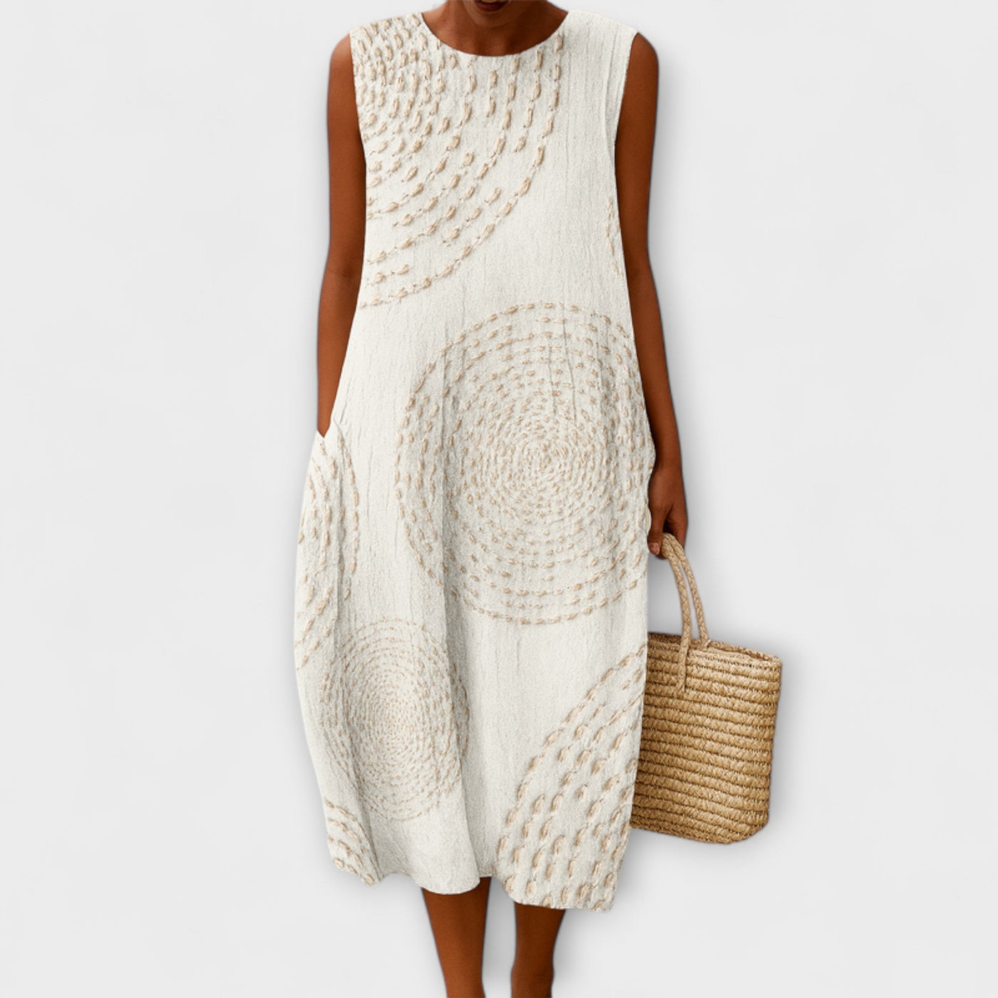 Charlotte - Effortlessly Stylish Sleeveless Midi Dress
