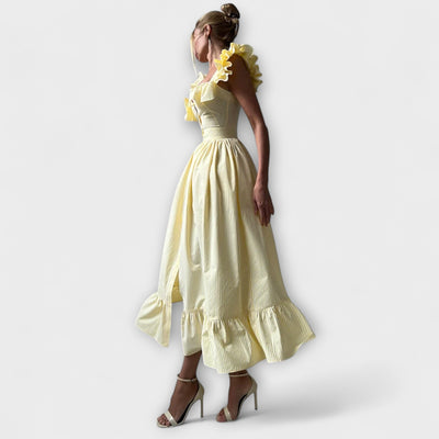 Lia - Ruffle Shirt Dress