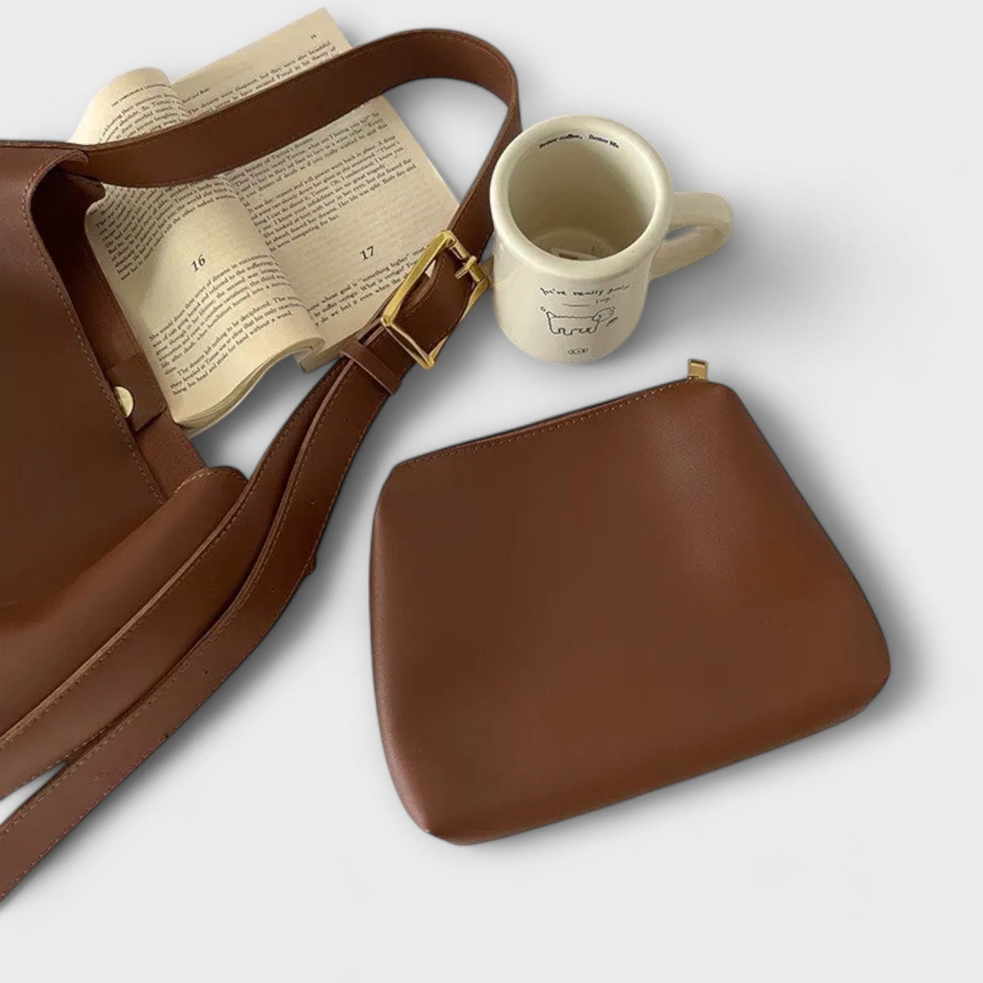 Maison Claire – Elegant Leather Shoulder Bag