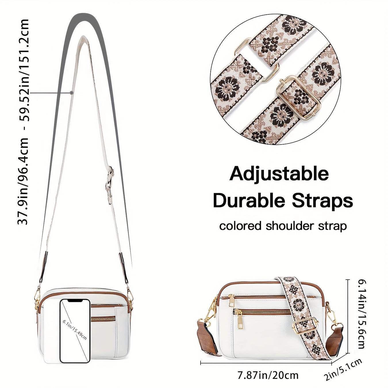 Maison Claire - Crossbody Bag Made of Vegan Leather