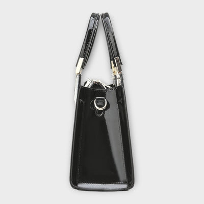 Maison Claire - Glossy Crocodile Pattern Handbag
