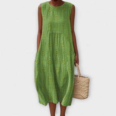 Evelyn - Breezy Sleeveless Midi Dress